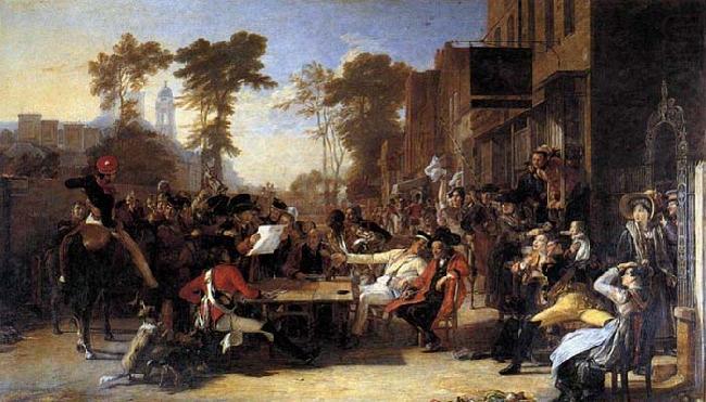 Sir David Wilkie Chelsea Pensioners Reading the Waterloo Dispatch china oil painting image